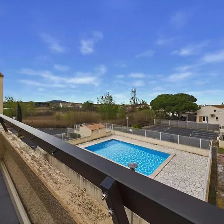 Apartment Mezzanine Avec Terrasse Et Piscine A Marseillan - 6 Couchages - Fr-1-326-437 *